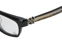 Load image into Gallery viewer, CHROME HEARTS クロムハーツ SPLAT-A 伊達メガネ アイウェア サイズ55□17-143 BSフレア装飾 べっ甲柄 シルバー925 美品 中古 4b013264