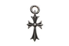 Load image into Gallery viewer, 極美品 CHROME HEARTS クロムハーツ CH TINY CROSS タイニークロス チャーム ネックレス シルバー925 3.5g 中古 4b013261