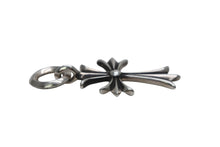 Load image into Gallery viewer, 極美品 CHROME HEARTS クロムハーツ CH TINY CROSS タイニークロス チャーム ネックレス シルバー925 3.5g 中古 4b013261
