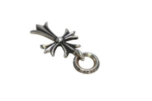 Load image into Gallery viewer, 極美品 CHROME HEARTS クロムハーツ CH TINY CROSS タイニークロス チャーム ネックレス シルバー925 3.5g 中古 4b013261