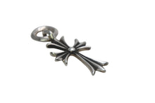 Load image into Gallery viewer, 極美品 CHROME HEARTS クロムハーツ CH TINY CROSS タイニークロス チャーム ネックレス シルバー925 3.5g 中古 4b013261