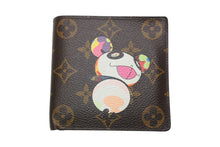 Load image into Gallery viewer, 極美品 LOUIS VUITTON ルイヴィトン ポルトフォイユマルコ M61666 二つ折り財布 村上隆 モノグラムパンダ 中古 4b013175