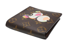 Load image into Gallery viewer, 極美品 LOUIS VUITTON ルイヴィトン ポルトフォイユマルコ M61666 二つ折り財布 村上隆 モノグラムパンダ 中古 4b013175