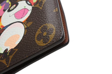 Load image into Gallery viewer, 極美品 LOUIS VUITTON ルイヴィトン ポルトフォイユマルコ M61666 二つ折り財布 村上隆 モノグラムパンダ 中古 4b013175