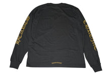 Load image into Gallery viewer, 新品未使用 CHROME HEARTS クロムハーツ 長袖Tシャツ サイズL ネックロゴ アームロゴ オールドイングリッシュ CHプラス 新型 中古 4b013145