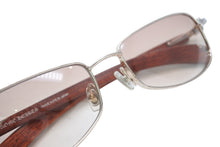 Load image into Gallery viewer, CHROME HEARTS クロムハーツ LIVING PROOF Ⅰ サングラス アイウェア WG-WMH/C サイズ55□17-131 ブラウン シルバー925 美品 中古 4b013259
