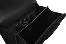 Load image into Gallery viewer, 新品未使用 CHANEL シャネル マトラッセ ココマーク コインケース ミニ財布 31番台 ベロア ブラック ゴールド金具 中古 4b013284
