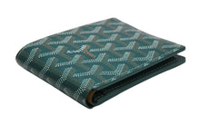Load image into Gallery viewer, 新品同様 Goyard ゴヤール サンフロランタン ヘリンボーン 二つ折り財布 フランス製 レザー グリーン 中古 4b013312