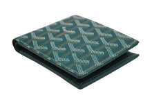 Load image into Gallery viewer, 新品同様 Goyard ゴヤール サンフロランタン ヘリンボーン 二つ折り財布 フランス製 レザー グリーン 中古 4b013312