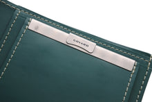 Load image into Gallery viewer, 新品同様 Goyard ゴヤール サンフロランタン ヘリンボーン 二つ折り財布 フランス製 レザー グリーン 中古 4b013312