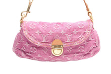 Load image into Gallery viewer, 極美品 LOUIS VUITTON ルイヴィトン ミニプリーティ ワンショルダーバッグ M95216 モノグラム デニム ピンク 中古 4b013367