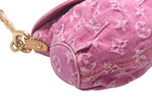 Load image into Gallery viewer, 極美品 LOUIS VUITTON ルイヴィトン ミニプリーティ ワンショルダーバッグ M95216 モノグラム デニム ピンク 中古 4b013367