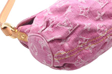 Load image into Gallery viewer, 極美品 LOUIS VUITTON ルイヴィトン ミニプリーティ ワンショルダーバッグ M95216 モノグラム デニム ピンク 中古 4b013367