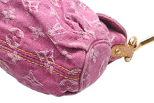 Load image into Gallery viewer, 極美品 LOUIS VUITTON ルイヴィトン ミニプリーティ ワンショルダーバッグ M95216 モノグラム デニム ピンク 中古 4b013367