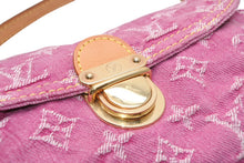 Load image into Gallery viewer, 極美品 LOUIS VUITTON ルイヴィトン ミニプリーティ ワンショルダーバッグ M95216 モノグラム デニム ピンク 中古 4b013367