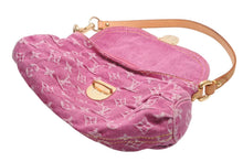 Load image into Gallery viewer, 極美品 LOUIS VUITTON ルイヴィトン ミニプリーティ ワンショルダーバッグ M95216 モノグラム デニム ピンク 中古 4b013367