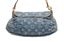 Load image into Gallery viewer, LOUIS VUITTON ルイヴィトン ミニプリーティ ワンショルダーバッグ M95050 モノグラム デニム インディゴブルー 美品 中古 4b013368