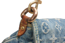 Load image into Gallery viewer, LOUIS VUITTON ルイヴィトン ミニプリーティ ワンショルダーバッグ M95050 モノグラム デニム インディゴブルー 美品 中古 4b013368