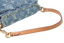 Load image into Gallery viewer, LOUIS VUITTON ルイヴィトン ミニプリーティ ワンショルダーバッグ M95050 モノグラム デニム インディゴブルー 美品 中古 4b013368