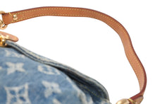 Load image into Gallery viewer, LOUIS VUITTON ルイヴィトン ミニプリーティ ワンショルダーバッグ M95050 モノグラム デニム インディゴブルー 美品 中古 4b013368