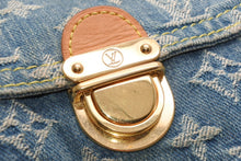 Load image into Gallery viewer, LOUIS VUITTON ルイヴィトン ミニプリーティ ワンショルダーバッグ M95050 モノグラム デニム インディゴブルー 美品 中古 4b013368