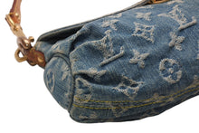 Load image into Gallery viewer, LOUIS VUITTON ルイヴィトン ミニプリーティ ワンショルダーバッグ M95050 モノグラム デニム インディゴブルー 美品 中古 4b013368