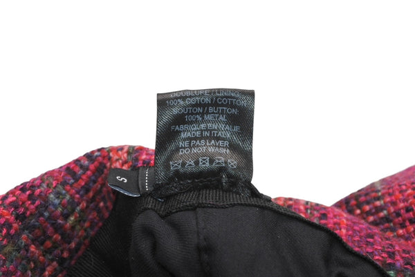 新品未使用 CHANEL シャネル 2018 COCO NEEIGE WOOL TWEED LINED 帽子 キャップ ナイロン ツイード 中古 4b013287