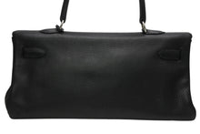 Load image into Gallery viewer, HERMES エルメス SHOULDER KELLY ショルダーケリー ショルダーバッグ トリヨンクレマンス ブラック シルバー金具 □L刻印 美品 中古 4b013170