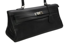 Load image into Gallery viewer, HERMES エルメス SHOULDER KELLY ショルダーケリー ショルダーバッグ トリヨンクレマンス ブラック シルバー金具 □L刻印 美品 中古 4b013170