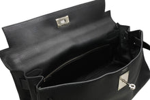 Load image into Gallery viewer, HERMES エルメス SHOULDER KELLY ショルダーケリー ショルダーバッグ トリヨンクレマンス ブラック シルバー金具 □L刻印 美品 中古 4b013170