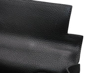 Load image into Gallery viewer, HERMES エルメス SHOULDER KELLY ショルダーケリー ショルダーバッグ トリヨンクレマンス ブラック シルバー金具 □L刻印 美品 中古 4b013170