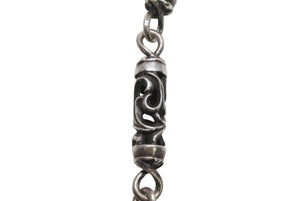 CHROME HEARTS クロムハーツ ケルティック ローラーウォレットチェーン 9リンク 2クリップ 約252.5g 美品 中古 4b013344