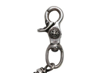 Load image into Gallery viewer, CHROME HEARTS クロムハーツ ケルティック ローラーウォレットチェーン 9リンク 2クリップ 約252.5g 美品 中古 4b013344