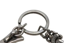 Load image into Gallery viewer, 極美品 CHROME HEARTS クロムハーツ CH CRS LG &amp; No5 DGGR ラージクロス ダガー キーリング 重量約53.3g 中古 4b013342