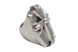 極美品 CHROME HEARTS クロムハーツ LONG PJ RING ロング PJ リング 重量約88.7g サイズ17.5号 中古 4b013345