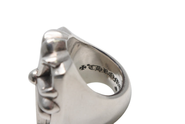 極美品 CHROME HEARTS クロムハーツ LONG PJ RING ロング PJ リング 重量約88.7g サイズ17.5号 中古 4b013345