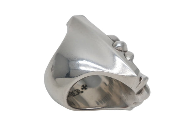 極美品 CHROME HEARTS クロムハーツ LONG PJ RING ロング PJ リング 重量約88.7g サイズ17.5号 中古 4b013345