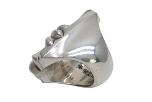 極美品 CHROME HEARTS クロムハーツ LONG PJ RING ロング PJ リング 重量約88.7g サイズ17.5号 中古 4b013345