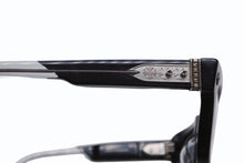 Load image into Gallery viewer, 新品未使用 CHROME HEARTS クロムハーツ サングラス アイウェア DICK FITZENER サイズ51□20-147 アセテート シルバー925 ブラック 中古 4b013301