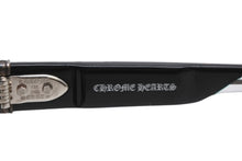 Load image into Gallery viewer, 新品未使用 CHROME HEARTS クロムハーツ サングラス アイウェア DICK FITZENER サイズ51□20-147 アセテート シルバー925 ブラック 中古 4b013301