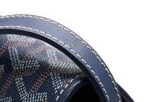 Load image into Gallery viewer, GOYARD ゴヤール ベルヴェデーレPM ショルダーバッグ ネイビー PVC コーティングキャンバス レザー 美品 中古 4b013290
