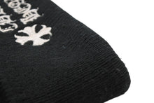 Load image into Gallery viewer, CHROME HERTS クロムハーツ WOOL WATCH CAP ウール帽 ロゴ刺繍ビーニー ニットキャップ 帽子 ブラック ホワイト 良品 中古 4b013311