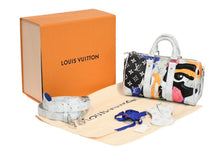 Load image into Gallery viewer, 新品同様 LOUIS VUITTON ルイヴィトン × KID SUPER キーポル バンドリエール25 2WAYバッグ M46701 モノグラム LV ポートレート 中古 4b013167