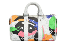Load image into Gallery viewer, 新品同様 LOUIS VUITTON ルイヴィトン × KID SUPER キーポル バンドリエール25 2WAYバッグ M46701 モノグラム LV ポートレート 中古 4b013167