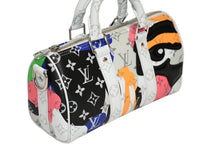 Load image into Gallery viewer, 新品同様 LOUIS VUITTON ルイヴィトン × KID SUPER キーポル バンドリエール25 2WAYバッグ M46701 モノグラム LV ポートレート 中古 4b013167