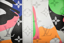 Load image into Gallery viewer, 新品同様 LOUIS VUITTON ルイヴィトン × KID SUPER キーポル バンドリエール25 2WAYバッグ M46701 モノグラム LV ポートレート 中古 4b013167