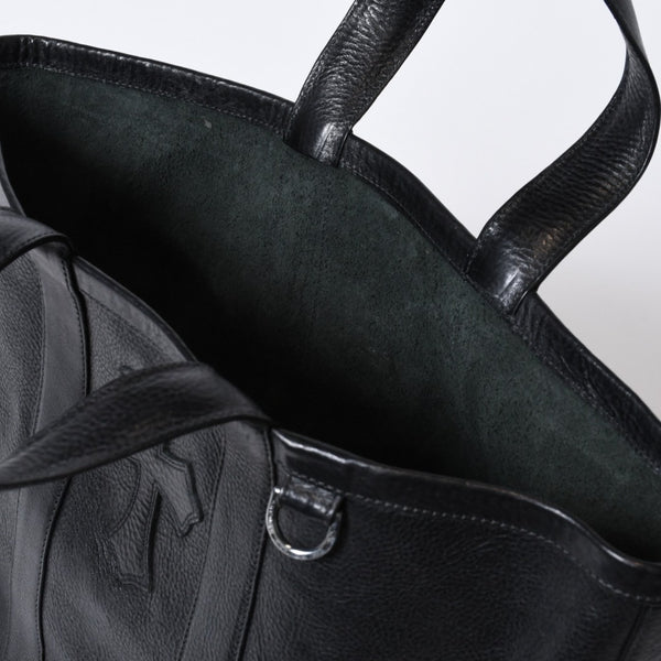 極美品 CHROME HEARTS クロムハーツ × UNITED ARROWS ユナイテッドアローズ UA 10th TOTE 10th トートバッグ CHクロスパッチ 中古 4b013121