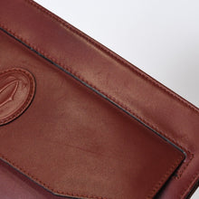 画像をギャラリービューアに読み込む, Cartier カルティエ マストライン ヴィンテージ クラッチバッグ スペイン製 レザー ボルドー ゴールド金具 美品 中古 4b010814