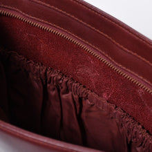 画像をギャラリービューアに読み込む, Cartier カルティエ マストライン ヴィンテージ クラッチバッグ スペイン製 レザー ボルドー ゴールド金具 美品 中古 4b010814