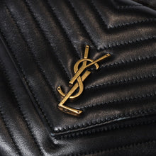 Load image into Gallery viewer, SAINT LAURENT サンローラン ジョー バッグパック 672609 ブラック レザー ゴールド金具 美品 中古 4b013329